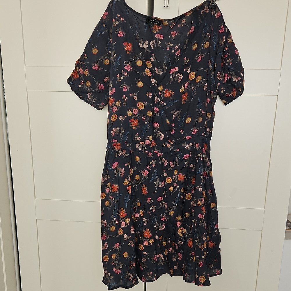 Lucky Brand Navy Floral Mini Dress
